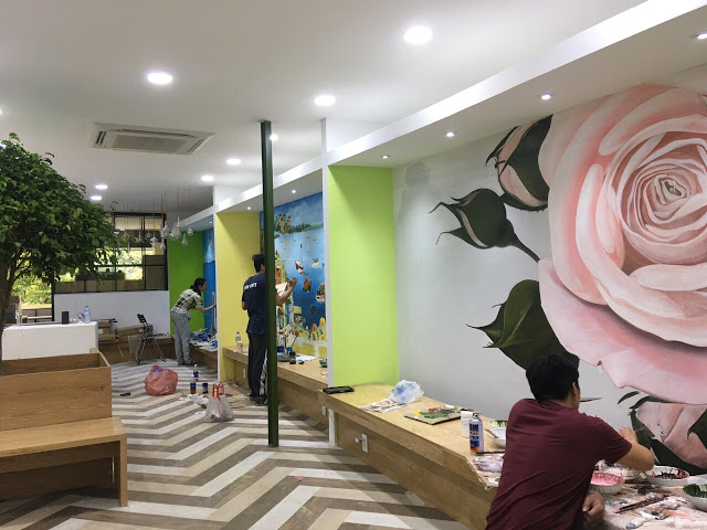 You are currently viewing Vẽ tranh tường cho quán cafe dodo tại Phố đi bộ Nguyễn Huệ
