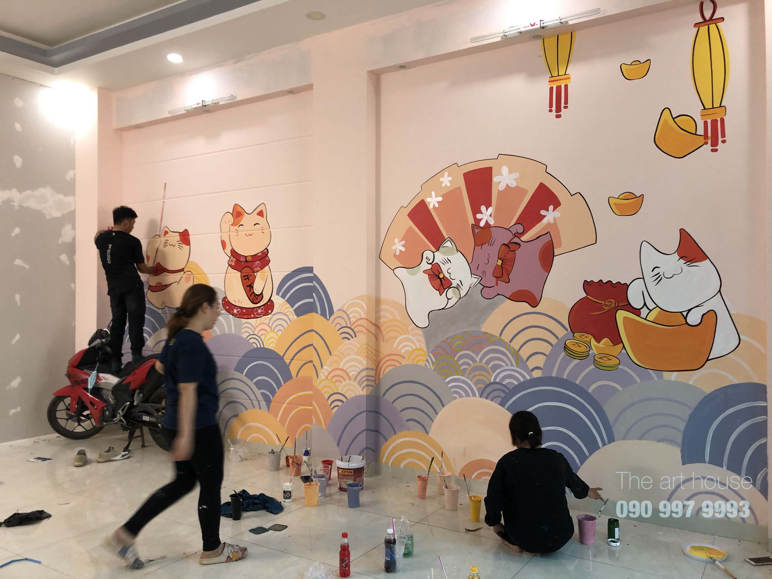 You are currently viewing Vẽ tranh tường cho quán Mì Cay Gong-Ju tại Bình Chánh
